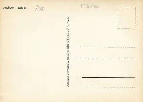 Ansbach, Schloß ngl E5150