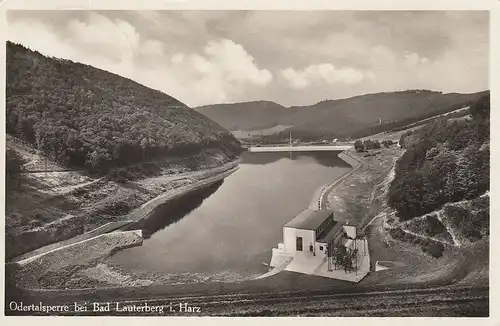 Okertalsperre bei Bad Lauterberg im Harz, Panorama gl1940 E6093