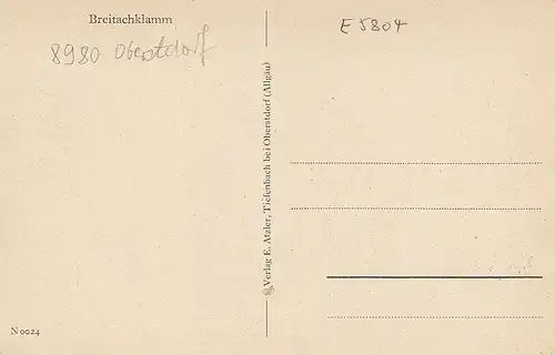 Breitachklamm bei Oberstdorf i.Allgäu ngl E5804
