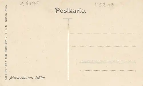 Salzburg, Moserboden-Hôtel ngl E5203