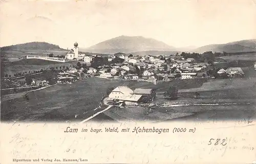 Lam - Panorama mit Hohenbogen gl1903 166.554