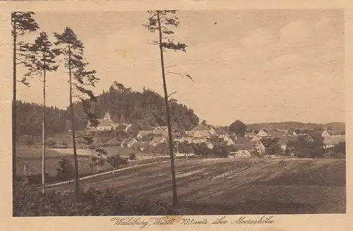 Waldburg bei Ravensburg, Teilansicht mit Schloß gl1927 F0074