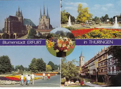 Blumenstadt Erfurt, Mehrbildkarte ngl E7291
