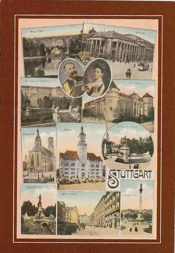 Stuttgart, Mehrbildkarte, Repro ngl E6237