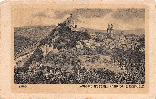 Gößweinstein - Panorama, Künstlerkarte ngl 166.360