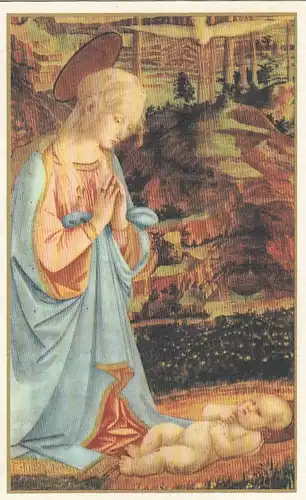 F.LIPPI La Vergine in andorazione - Faltkarte ngl E6421