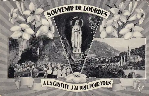 Souvenir de Lourdes (Haut-Pyrenées) gl1958 E9030