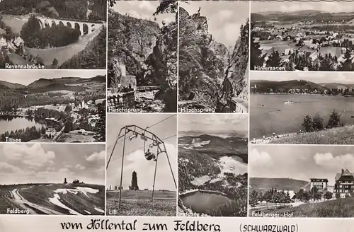 Vom Höllental zum Feldberg im Schwarzwald, Mehrbildkarte gl1960 E6271