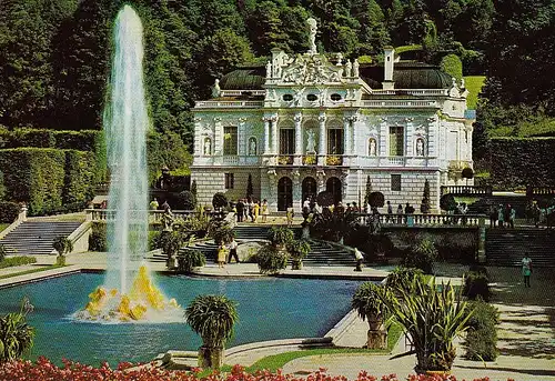 Ettal, Schloss Linderhof, mit Wasserspielen ngl E5111