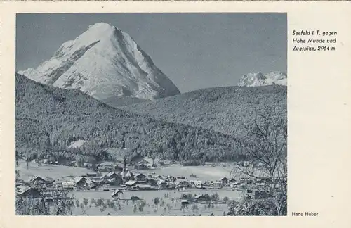 Seefeld, Tirol, gegen Hohe Muhde und Zugspitze gl1939 E9058