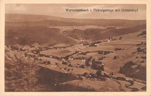 Warmensteinach im Fichtelgebirge - Panorama mit Ochsenkopf ngl 166.717