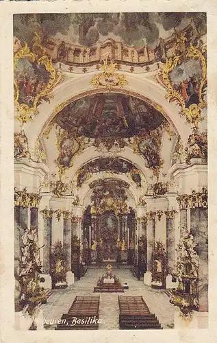 Ottobeuren, Basilika der Benediiktinerabtei. innen ngl E6028