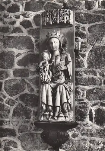 Plougrescant (C.-du-N.) Chapelle Saint-Gonéry, Vierge à ngl E6498