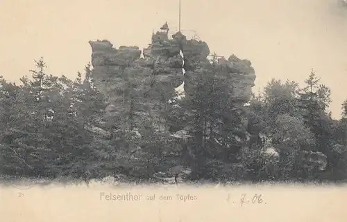Zittauer Gebirge, Felsenthor auf dem Töpfer ngl E5252