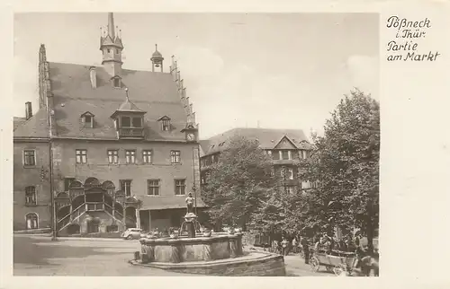 Pößneck i.Thür., Partie am Markt ngl F0280