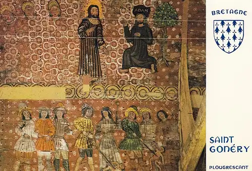 Plougrescant (C.-du-N.) Saint Gonéry, Création d'Adam ngl E6144