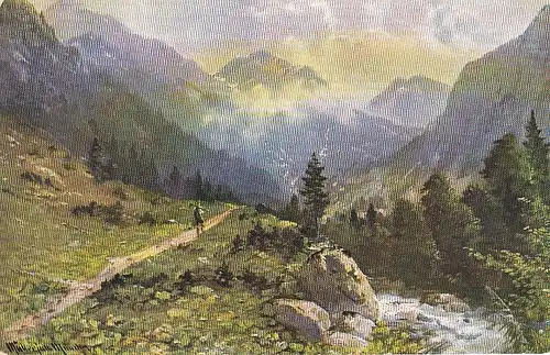 Oytal,Talabschluß bei Oberstdorf, Allgäu gl1908 F0348