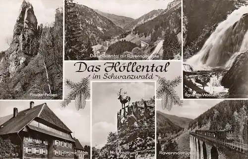 Höllental, Schwarzwald, Mehrbildkarte ngl E6602