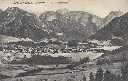 Oberstdorf, bayer.Allgäu, vom Jägersberg glum 1910? E7585