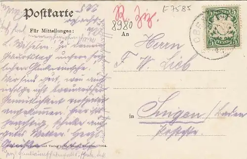 Oberstdorf, bayer.Allgäu, vom Jägersberg glum 1910? E7585