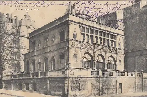 Paris, Maison Francois I sur le cours la Reine gl1909 E9172