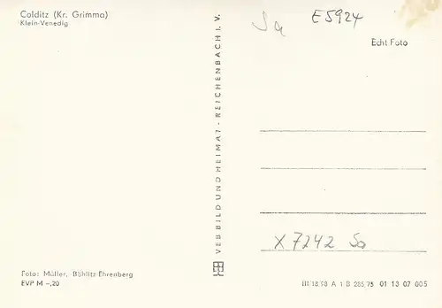 Colditz (Kr.Grimma), Klein-Venedig ngl E5924