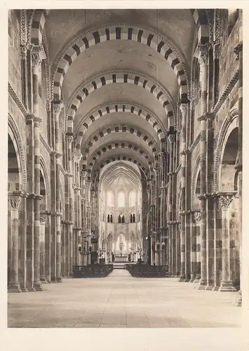 Vézelay (Yonne) Abteikirche Ste-Madeleine, Mittelschiff ngl E6622