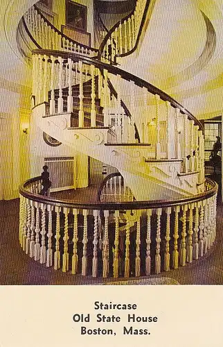 Boston, Mass., Staircase Old State House ngl E5332
