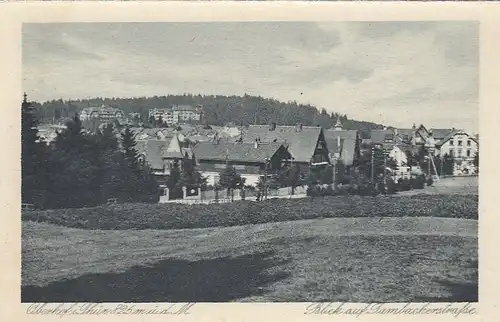 Oberhof (Thür. Wald) Blick auf die Tambacherstraße ngl E6247