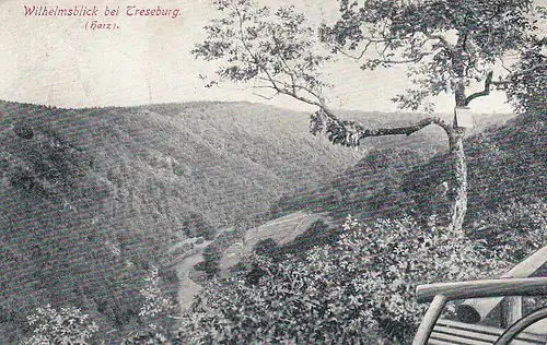 Wilhelmsblick bei Treseburg im Harz gl1914 E6024