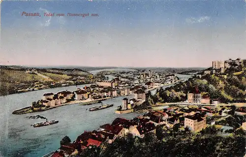 Passau - Totale vom Nonnengut aus gl1925 167.050