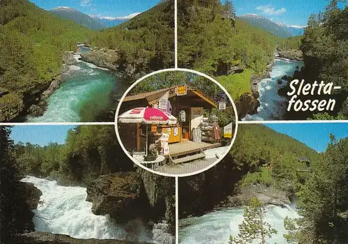 Romsdalen, Slettafossen i Rauma, Mehrbildkarte ngl E6370