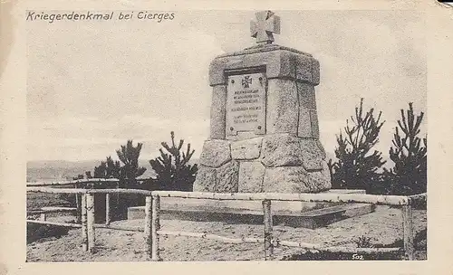 Cierges, Kriegerdenkmal ngl F0574