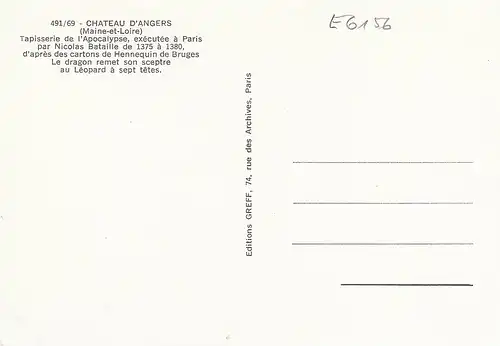 Chateau d'Angers (Maine-et-Loire) Les Tapisseries ngl E6156