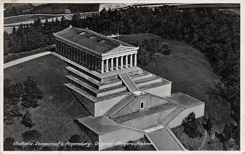 Donaustauf - Walhalla, Fliegeraufnahme gl1937 166.961