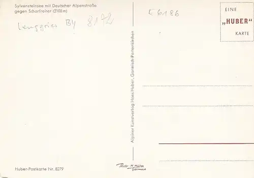 Sylvensteinsee bei Lengries, Deutsche Aloenstraé gegen Scharfreiter ngl E6186