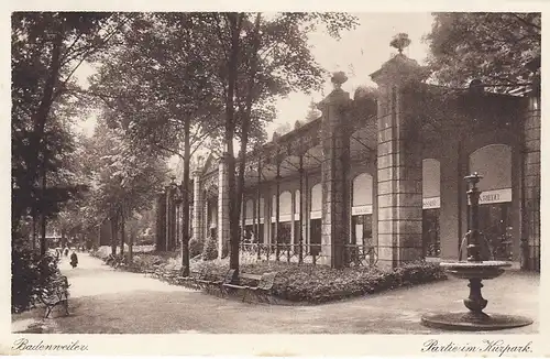 Badenweiler im Schwarzwald, Partie im Kurpark gl1931 E6757