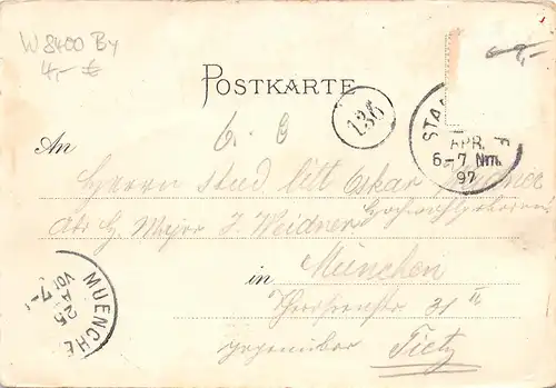 Donaustauf - Blick ins Donautal mit Walhalla gl1897 166.971