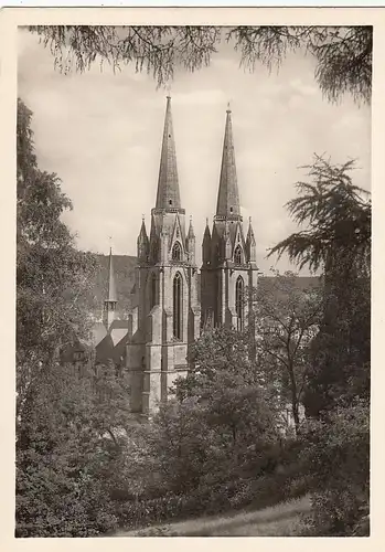 Marburg, Elisabethkirche, von Nordwesten ngl E6249