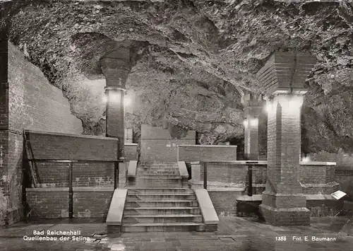 Bad Reichenhall, Saline, ausgelaugte Höhle im Quellenbau ngl E9462