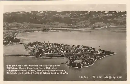 Lindau im Bodensee, vom Flugzeug aus gl1953 E6830