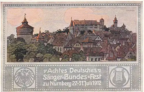 8.Derutsches Sänger-Bundes-Fest zu Nürnberg 1912 ngl E6896