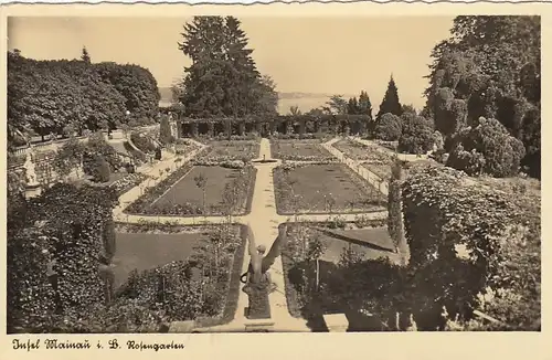 Insel Mainau im Bodensee, Rosengarten gl1942 E6840