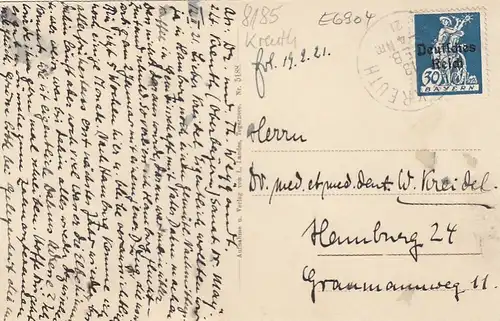 Dorf Kreuth gegen Enterfels Leonhardstein und Hirschberg gl1921 E6904