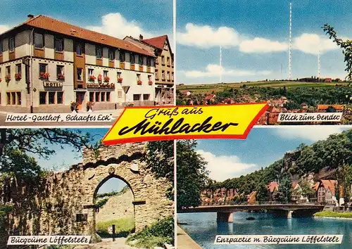 Mühlacker, Württ., Hotel-Gasthof "Scharfes Eck" ngl F0715