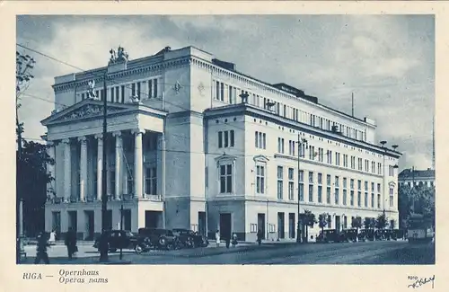 Latvia Riga, Opernhaus ngl E9594