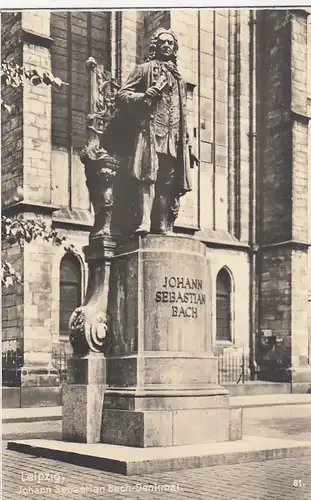 Leipzig, Johann Sebastian Bach-Denkmal gl1934 E9605
