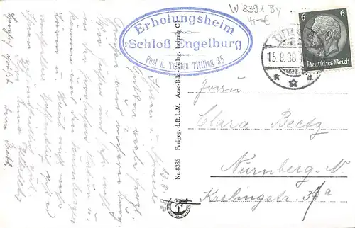 Erholungsheim Schloß Engelburg, Fliegeraufnahme gl1938 167.091