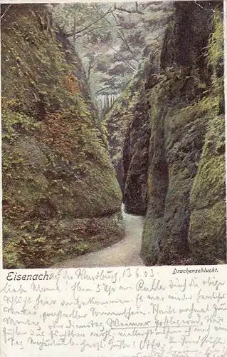 Eisenach. Drachenschlucht gl1903 E8038