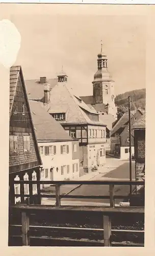 Geising / Erzgebirge, Blick zur Kirche gl1964 E6998